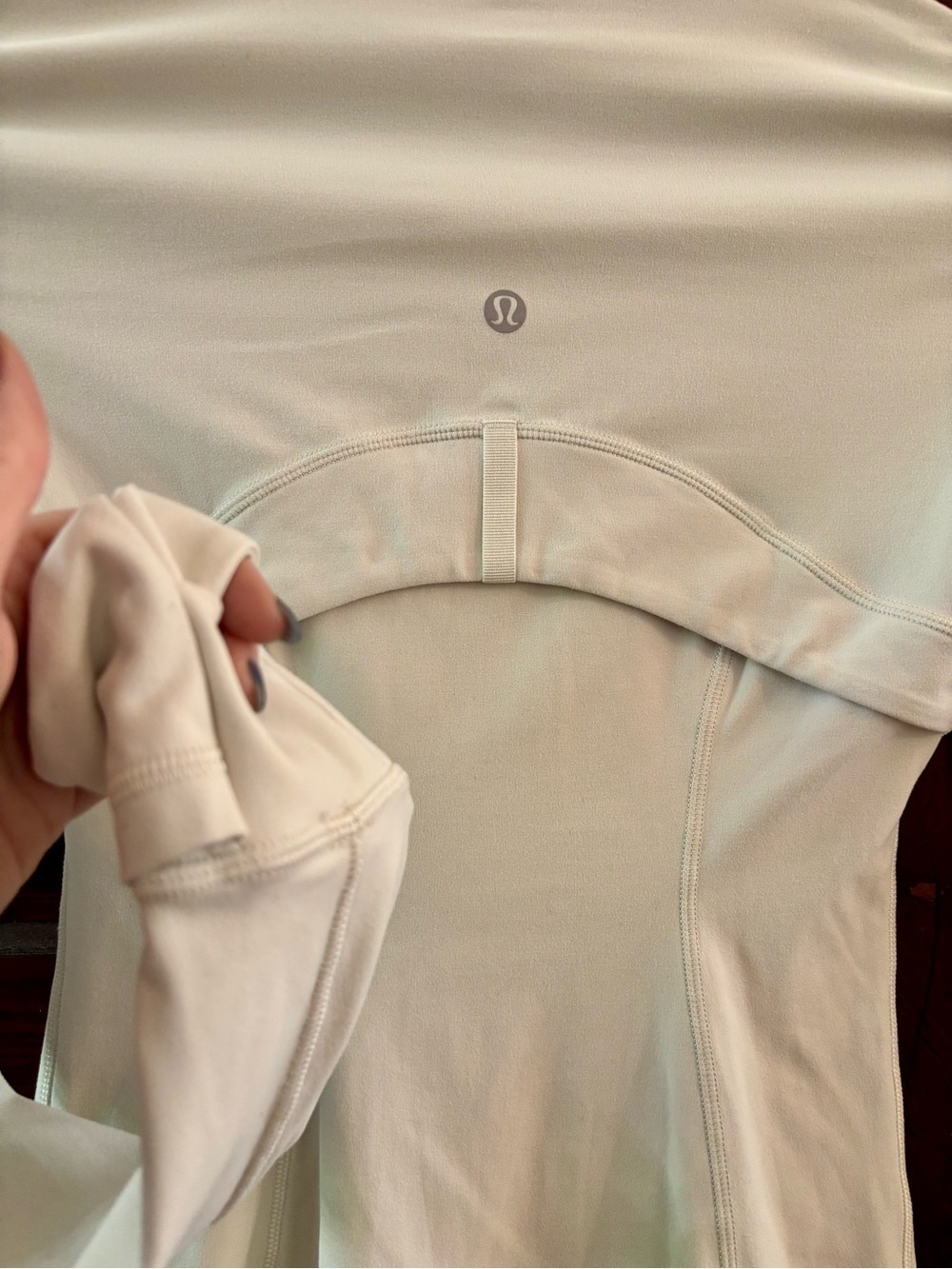 lululemon athletica Define Zip Jacket in White Size 2 - Picture 5 of 9